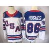 Ice Hockey Jersey Mens Team USA Capitals Embroidered Training Sports Uniform