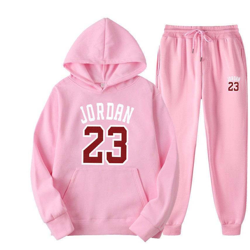 Trendy Hoodie With Velvet Men Women Loose Set