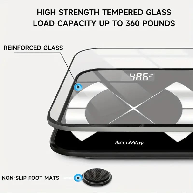 intelligent weight scale, digital bathroom scale BMI weighing body fat scale, with smartphone application