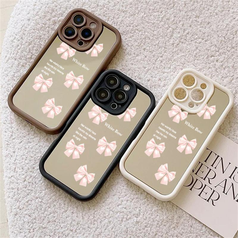 Make Up Mirror Bowknot Phone Case For Huawei Honor 600 Lite 400 Pro 5G 200 X9D X9B X9A X8A X8B X7A X7B X6A X8C X9 X8 Soft Cover