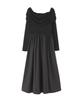 Docking Knit Dress Off-the-shoulder