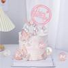 22 Stück Bunte Kugel Kuchenaufsatz Mini Ballon Cupcake Topper DIY Schaumkugel Kuchenstecker Dekoration für Hochzeit Jubiläumsparty