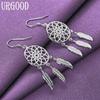 925 Sterling Silver Ethnic Style Earrings Gift Charm Jewelry