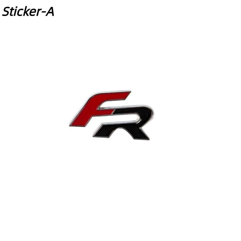 1Pc 3D FR Car Front Grill Zinc Alloy Badge Emblem For Car Body Accessories