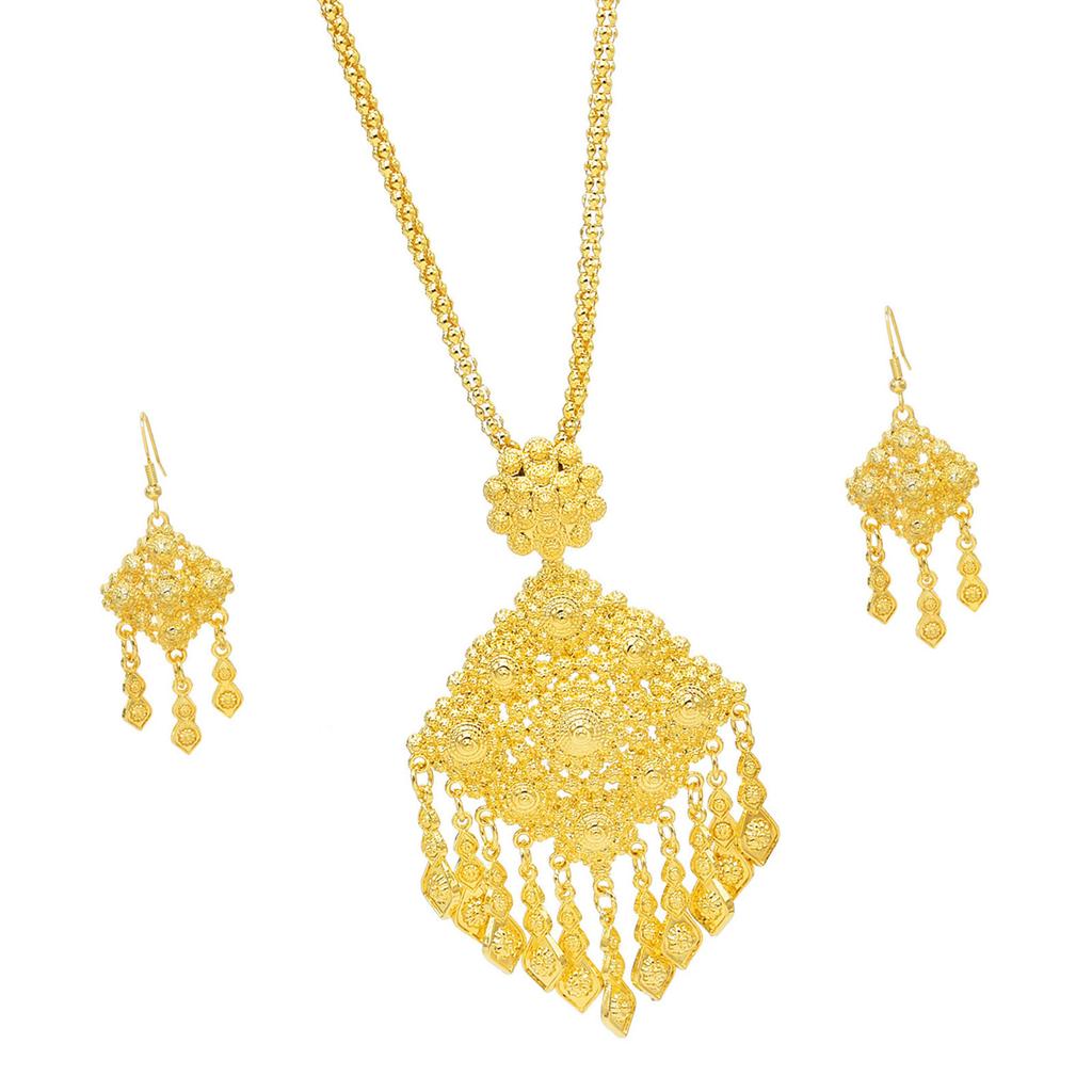 Fashion Forward Fringe Jewelry Set With Elegant Alloy Earrings And Necklace Elegant Accessory For Every Event