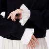 1pair Flower Pattern Sleeves Durability Sleeve Detachable Cuffs Elastic Wild Wrist for Parties and Weddings