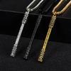 Estilo Chino Guochao~ Mito Chino Wukong Ruyi Aro Dorado Colgante Punk Hip Hop ins Calle Tendencia Collar para Hombre