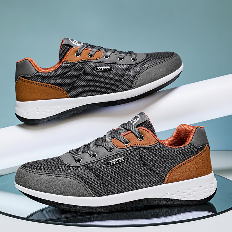 Yrzl Herren Atmungsaktive Sneaker Leichtgewichtige Bequeme Herren Laufschuhe Rutschfest Langlebig Weich Lässige Outdoor-Sportschuhe