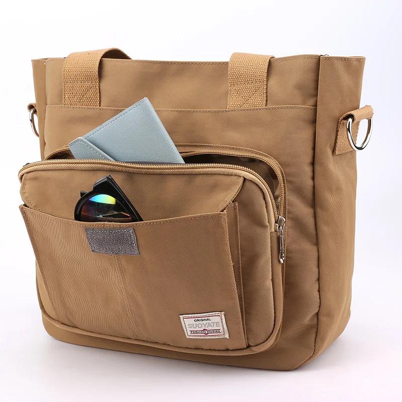 Canvas Bags Large Capacity Women's Commuter Bags Casual Totes Bag Nylon Messenger Bag  Classic Female