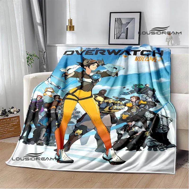 3D Game Overwatch printed blankets warm Flange blankets Soft and comfortable blanket Home travel blanket birthday gift