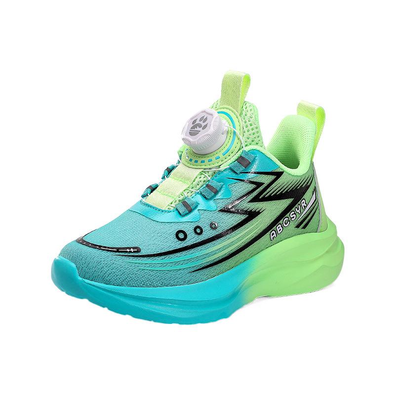 Contrasting color lightweight girls sports shoes gradual change boys autumn light running shoes children 2025 mesh shoes running shoes casual