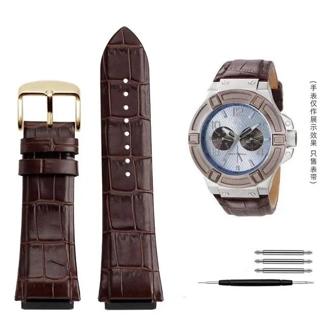 Genuine Leather Watchband For GUESS Watch U0247G3 W1058G2 W0040G3 W0040G7 W0281G Series Strap Bracelet Watch Accessories 22mm