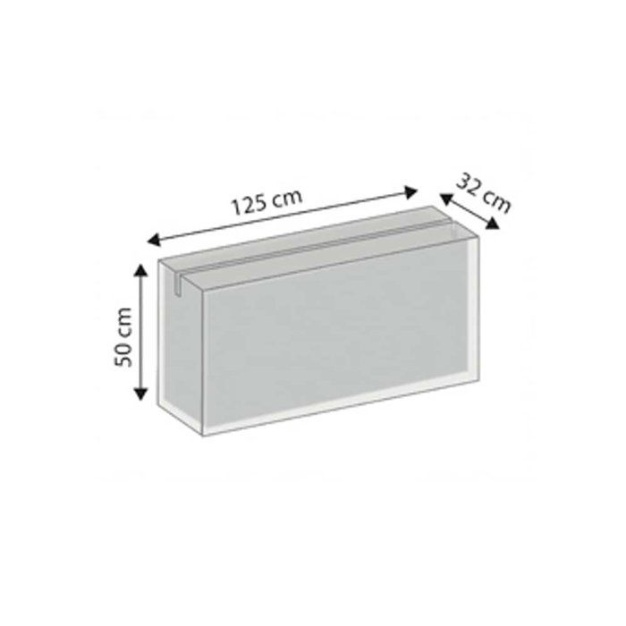 Housse de Protection - BONI-SHOP® - Deluxe - 125x32x50 cm - Résistante aux intempéries - Noir