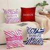 Italian Gorgeous DDamiani Cushion Cover Pillowcase Ultra Soft Skin Friendly Fabric Cloud Like Comfort  Concealed Zipper