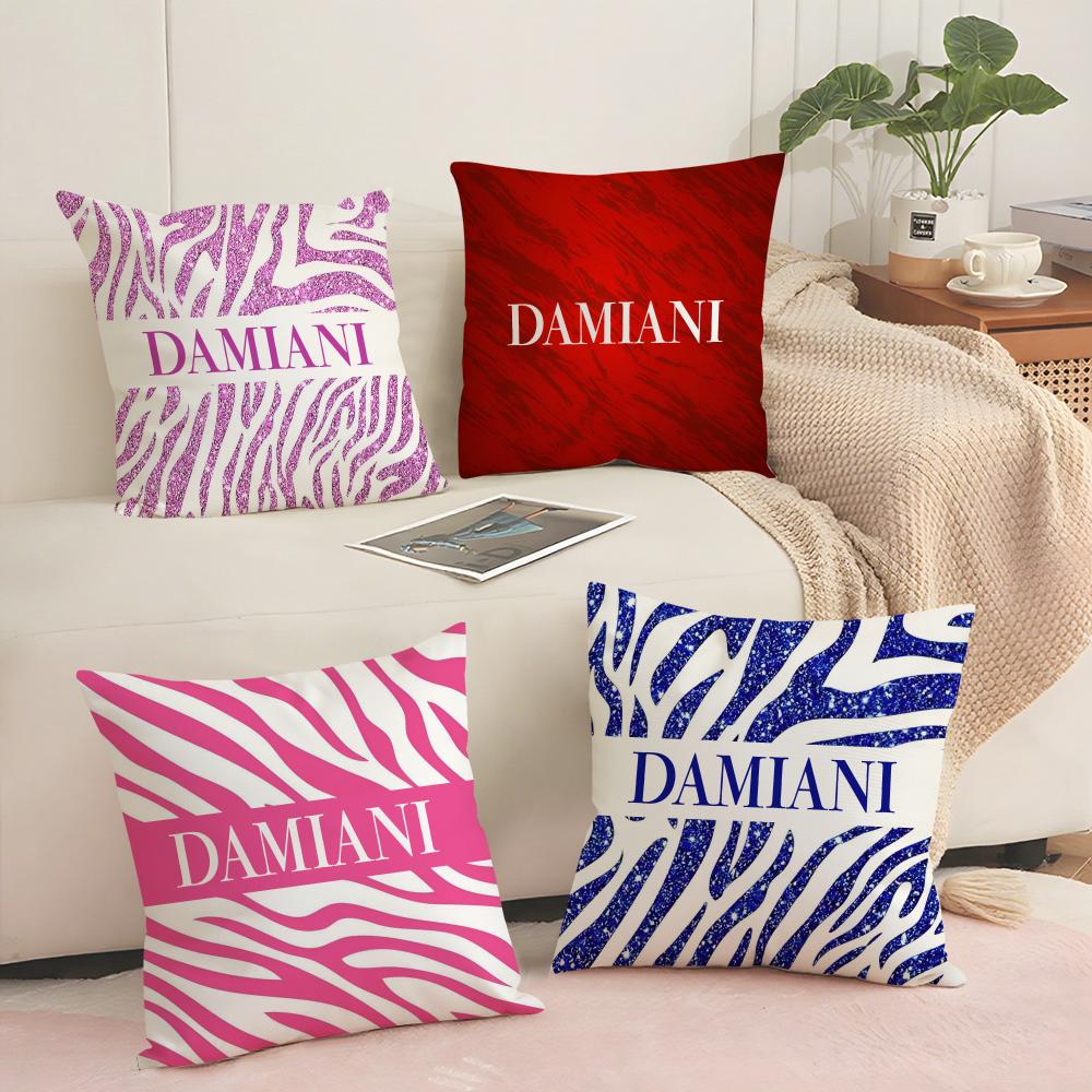 Italian Gorgeous DDamiani Cushion Cover Pillowcase Ultra Soft Skin Friendly Fabric Cloud Like Comfort Concealed Zipper