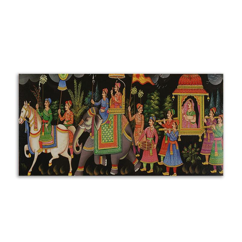 

Ретро древние королевские принты на холсте и картины Королевского марша короля и королевы для домашнего декора гостиной, ресторана и подарка 20x40cm No Framed