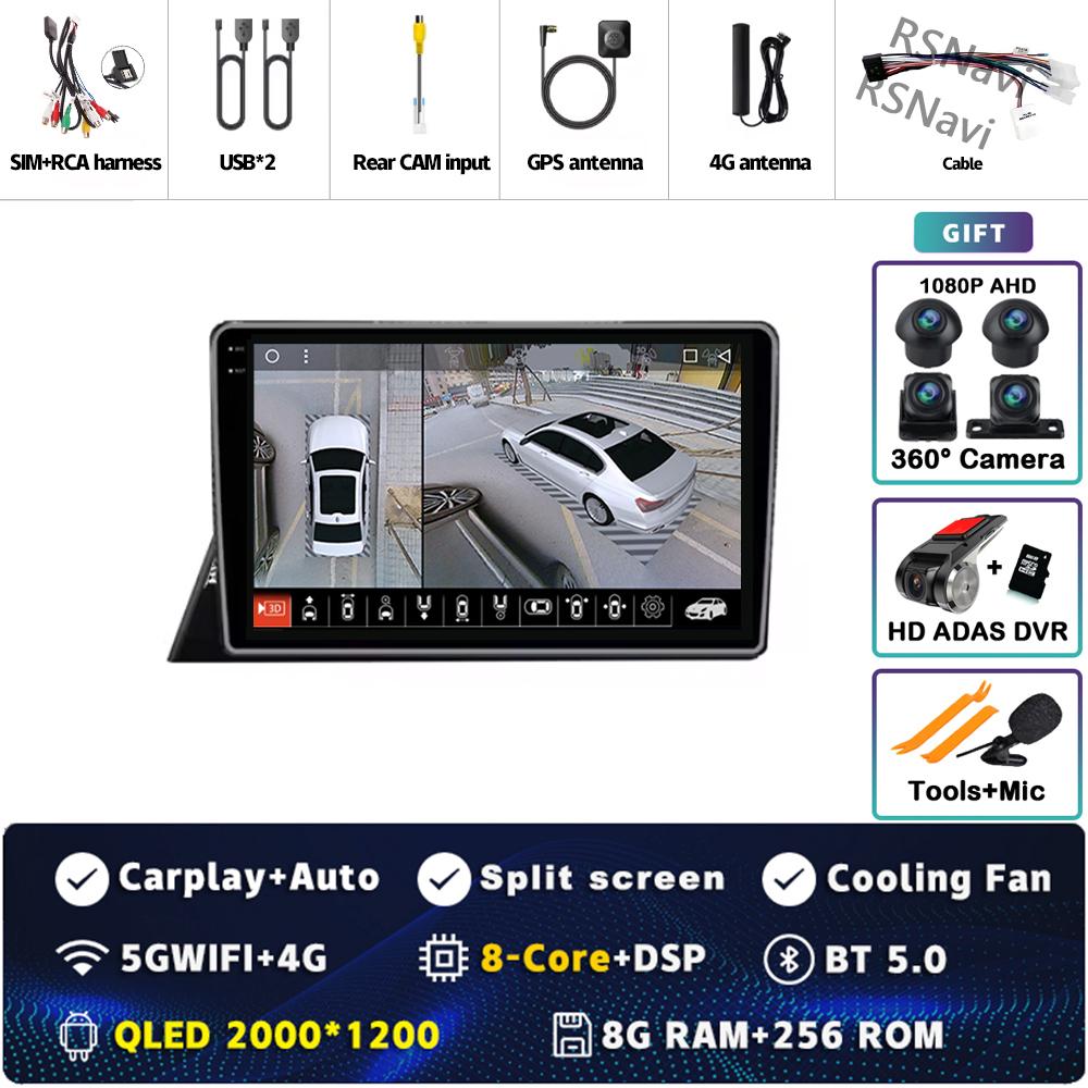 Android 14 Carplay Car Radio For TOYOTA SIENTA 2016 2017 2018 2019 - 2021 Multimedia Video Player Navigation GPS Stereo 2Din DVD