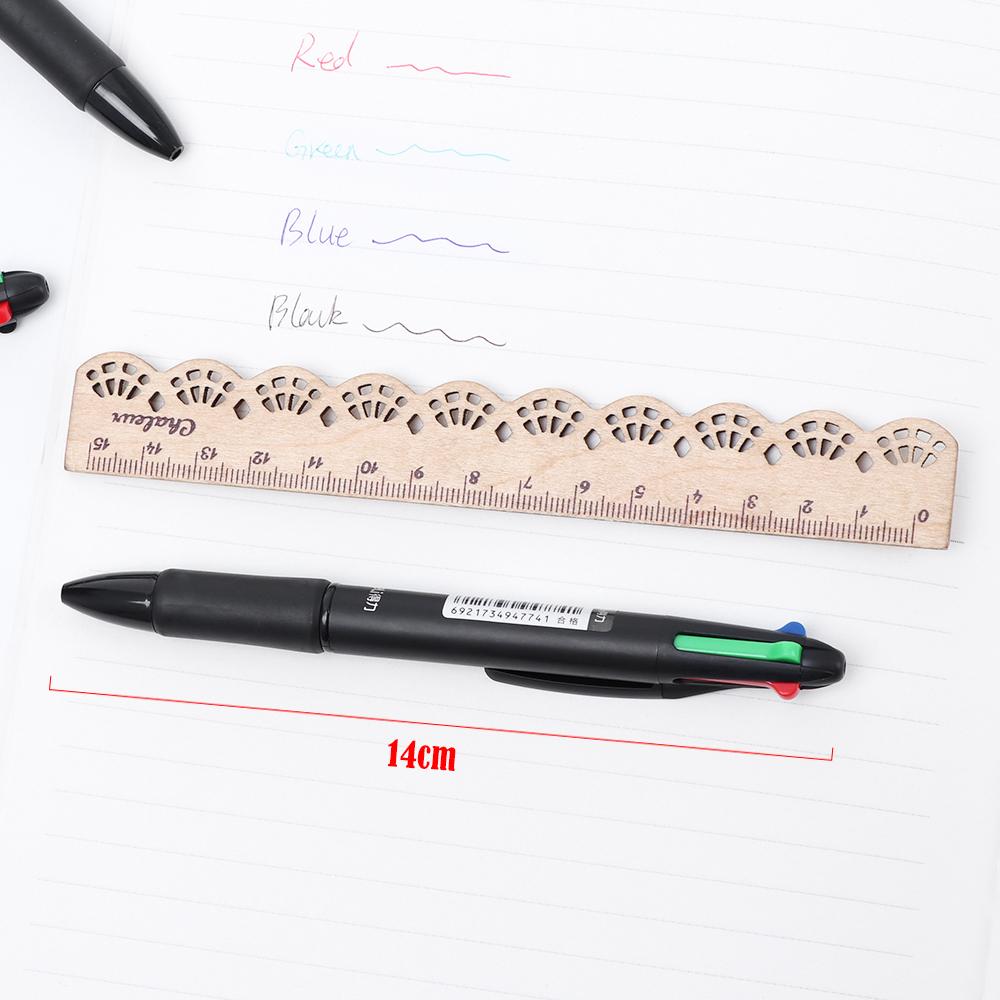 2/5/8pcs 0.7mm Retractable Stationery Chunky Multicolor Ballpoint Pen Gel Pen Writing Tool 4 in 1