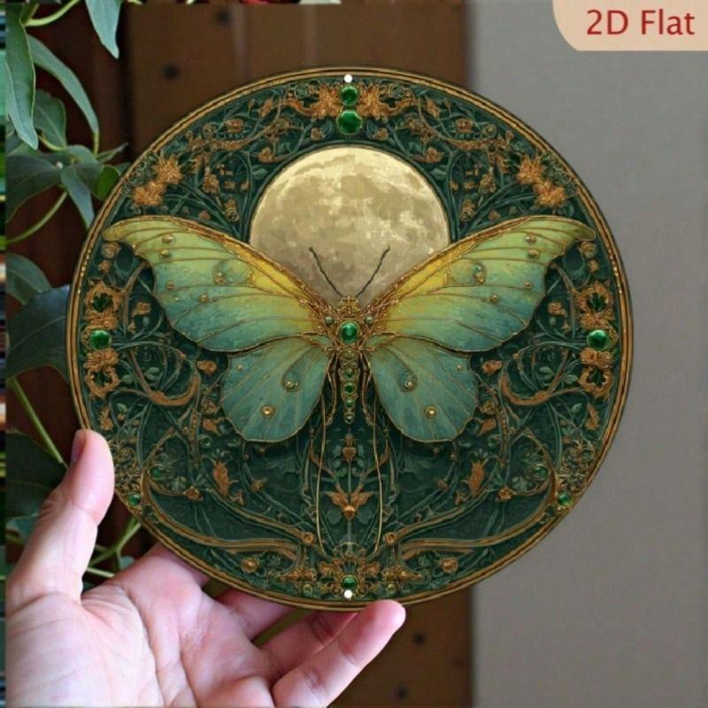 Retro Vintage Metal Butterfly Sign 20x20cm Wall Decor Garden Home