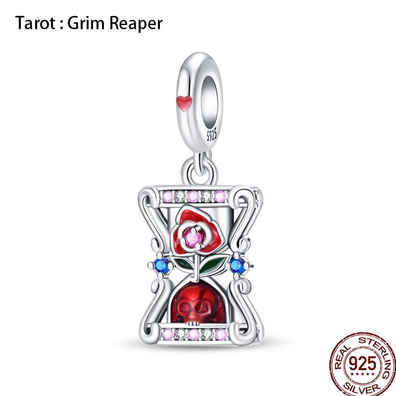 New Copper Magic Tarot Series Green Zircon Tree Of Life Charms Bead Fit Pan Bracelets Diy Madam Jewelry Gift