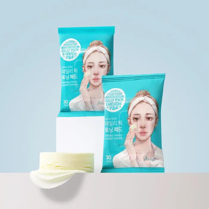 Vegan Certified_Stress Relieving Daily Pick Toning Pad_30 sheets*3