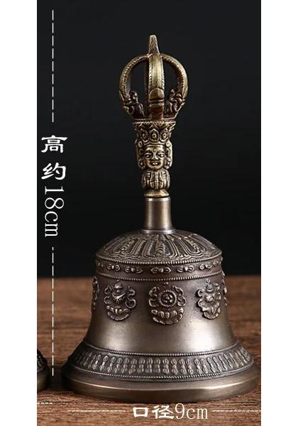 Nepal Bronze Bell Ethereal Sound Tibetan Buddhist Temple Vajra Bell Dorje Wholesale