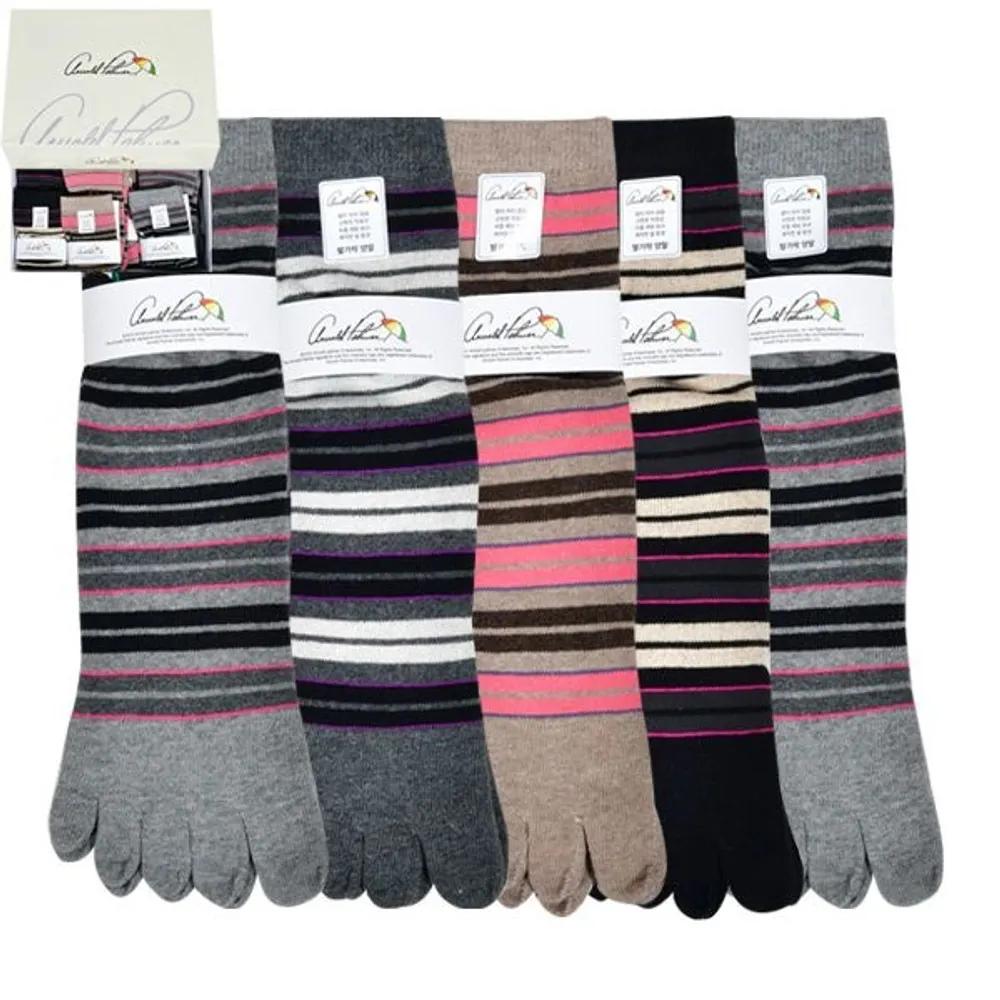 Arnold Palmer Striped Design Ladies Ringle File Toe Long Socks 0087os 24cm