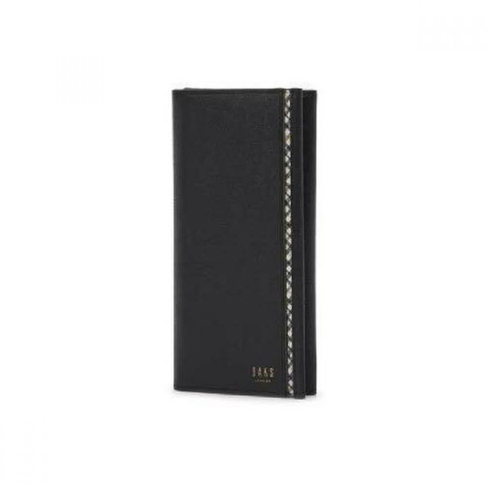 

Daks Black Check Pattern Cowhide Long Wallet Dbwa1e441bk Single option