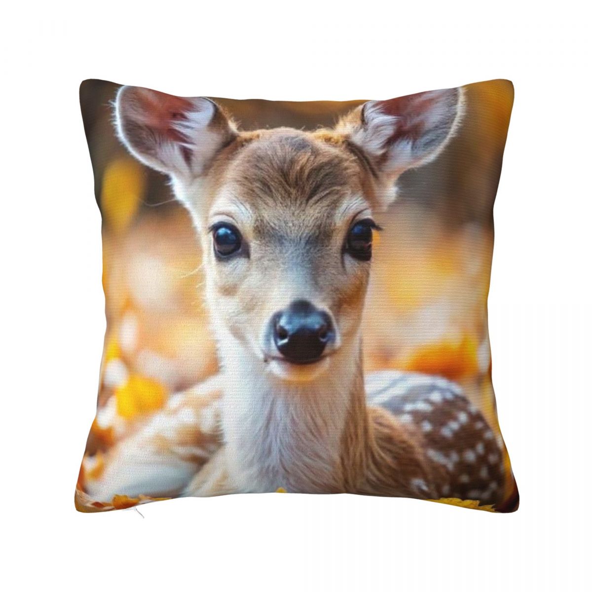 

Adorable Forest Animal Print Square Pillowcase Cushion Cover Pillow Case Throw Pillow Cover for Home Bedroom Car 12x12Inch