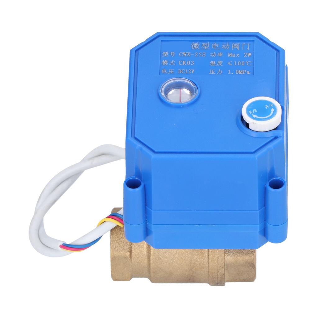 Electric Ball Valve BSP Brass Motorized Mini DN15 1 2in DC12V 3 Wire Setup Accessory