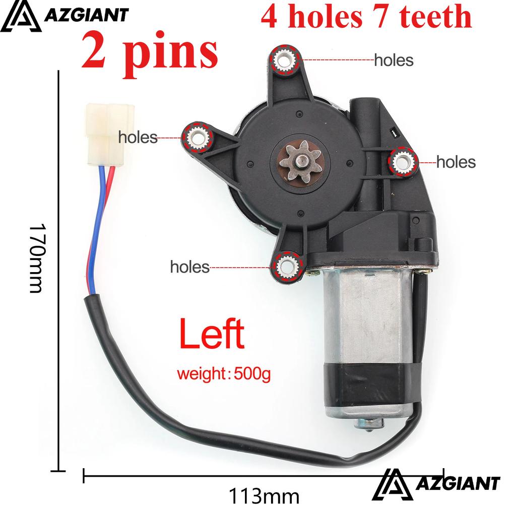 universal 12V Electric Car Window Motor 3 hole 7 teeth 4 hole 8 teeth Lifter Motor Regulator Left or Right convex shaft for FAW