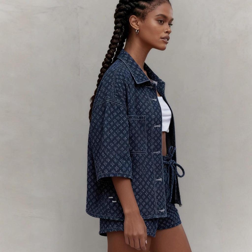 Women's Summer Crochet Denim Shorts - Comfortable, Loose, Versatile Style