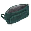 Cosmetic Bag Corduroy Large Capacity Handheld Portable Multi Functional Make Up Pouch for Women Girls Emerald