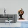 Guan Yin Globe Statue Stone Ornament Modern Table Clock Collectible Feng Shui Buddhist Art Craft