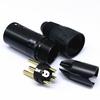 HF Black Triple-Core XLR Gold-Plated Microphone Connector