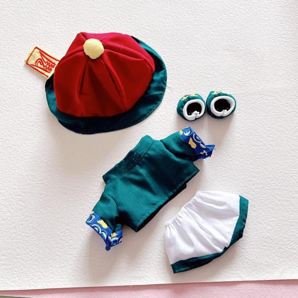 Green Cotton Doll Zombie Suit Cosplay Plush Dolls Clothes  20cm Cotton Doll