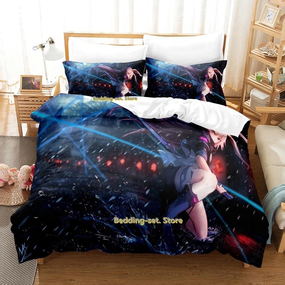 SkinFriendly Cozy Single Twin Full Queen King Benghuai Xueyuan Size Bed Adult Kid Bedroom Duvetcover Sets 3D Anime Quilt