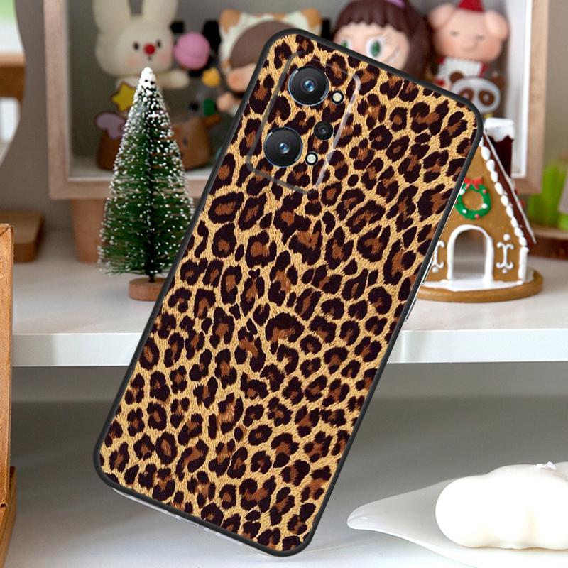 Leopard Print Pattern Cow For OPPO Realme C55 C35 C33 C31 C30 C25 C21Y C11 GT Neo 5 3T 2T Realme 10 9 11 Pro Plus Case