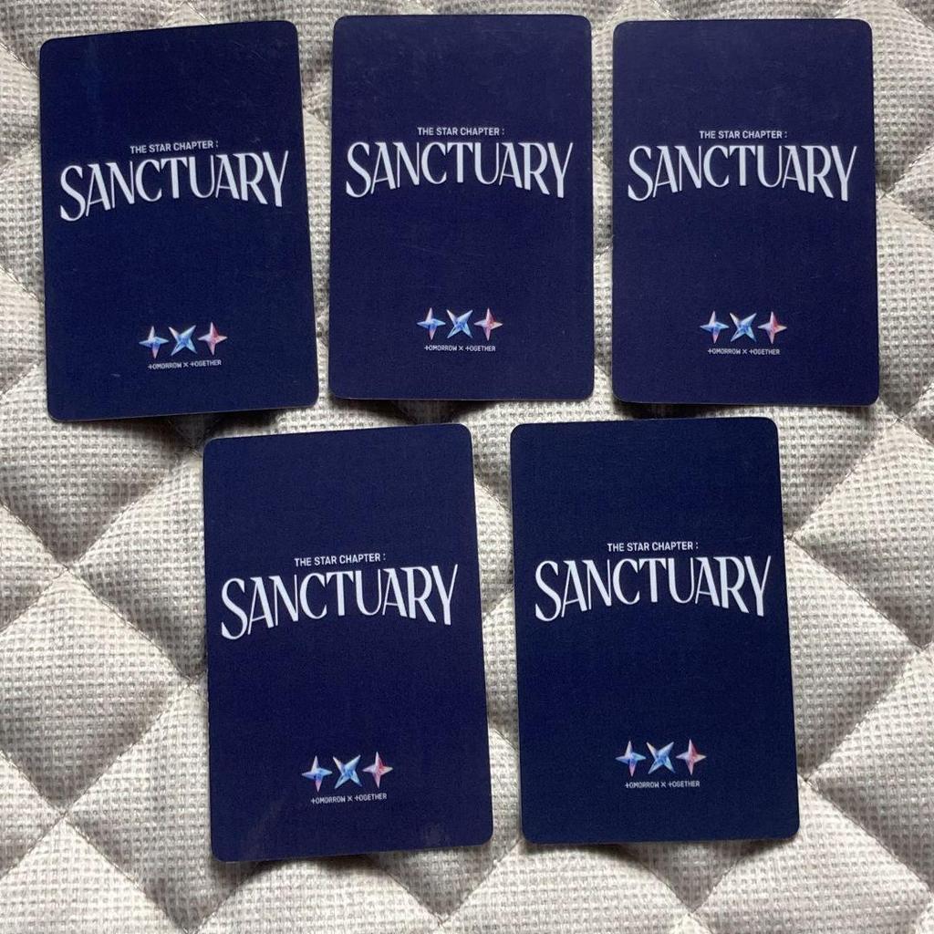 [USED] TXT Bonus Kpop Nara SANCTUARY Trading Cards (5 Cards)