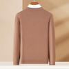 Antonio Men's 100% Wool Ribbed Crew Neck Pullover Sweater