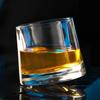 2pcs Wine Glass 5oz Luxury Sets Rotating Whisky Glass 150ml Design Brandy Beer Glasses Vodka Mug Bar Party Transparent Drinkware