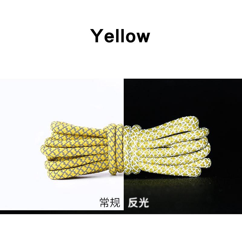 1 Pair NEW Reflective Sports Shoelace Round Rope Rhoelace Rtrong Light Shoelace Durable Shoelace Rope Length 100/120/140/160CM
