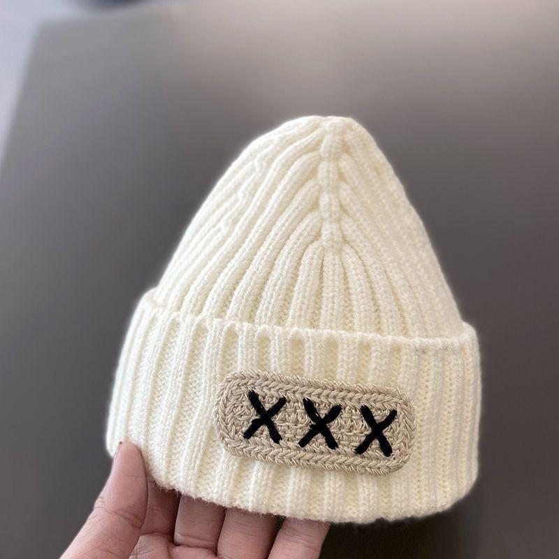 Baby hat autumn and winter children's wool hat cute knitted hat girls pullover hat infant warm hat