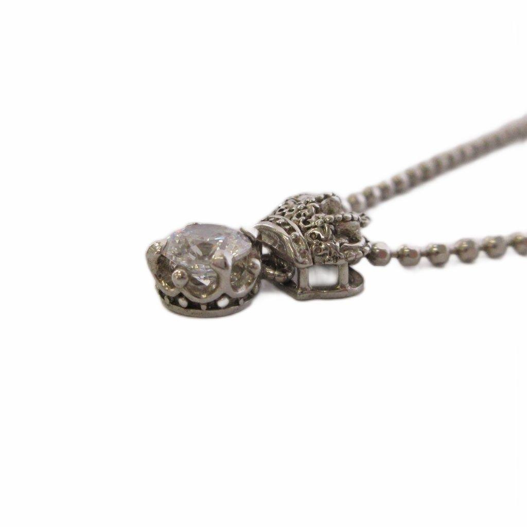Used Justin Davis Justin Davis Necklace Pendant Crown Crown Chain 925 Silver /AN34