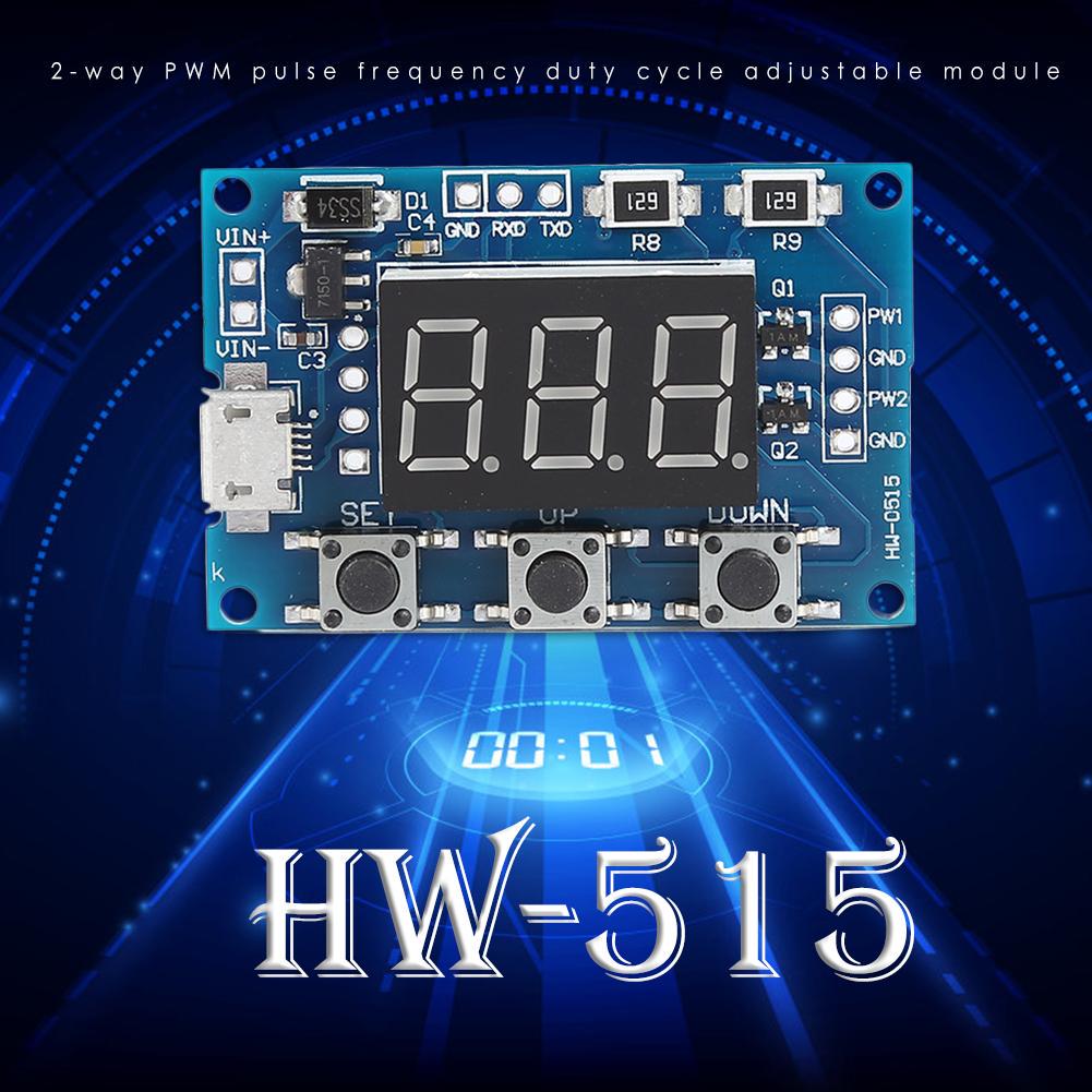 HW-515 Dc 2CH Pwm Signal Generator Duty Cycle Puls Frequenz Modul Platte #J