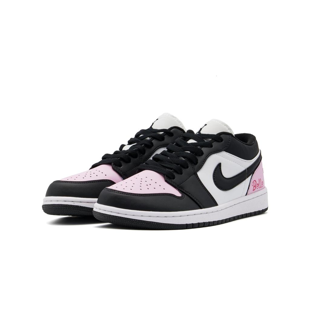 Jordan Air Jordan 1 Abrasion Resistant Low top Vintage Basketball Shoes Women's Black Pink DC0774-101(Team500-SBOX)