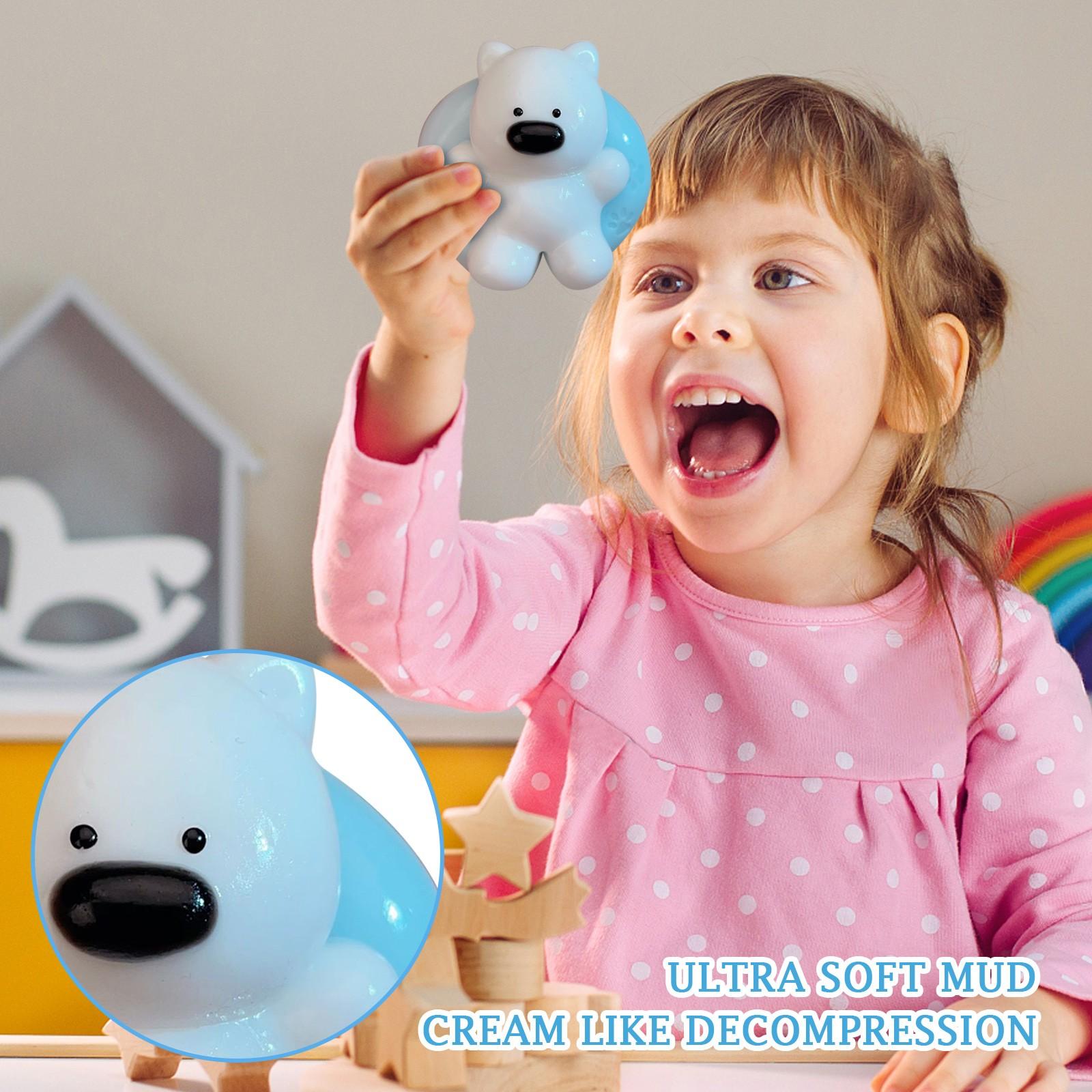 

Милый плавательный круг для давления и медленного супер мягкого грязевого кремового ощущения давления и разрыва One Size синий