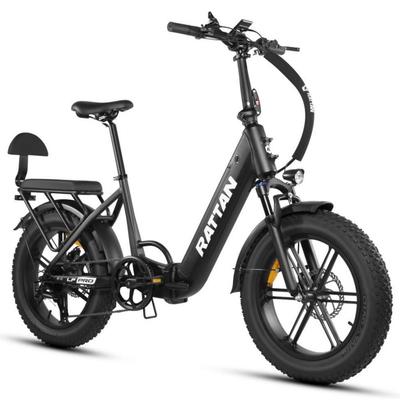 Electric Bicycle Foldable Rattan LF Pro 20" 750W Motor City Electric Bike 48V 18AH Dual Disc Brake Max Load 150Kg Shimano 7 Speed