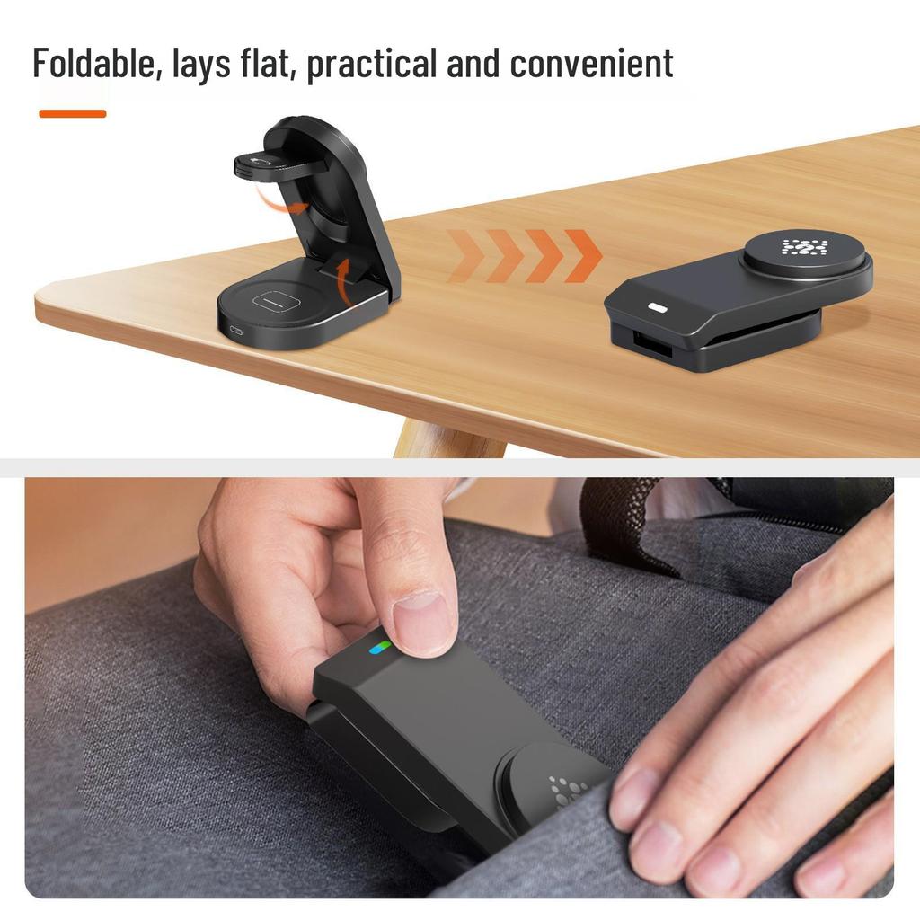 3-in-1 Foldable Magnetic Wireless Charger for Apple Devices