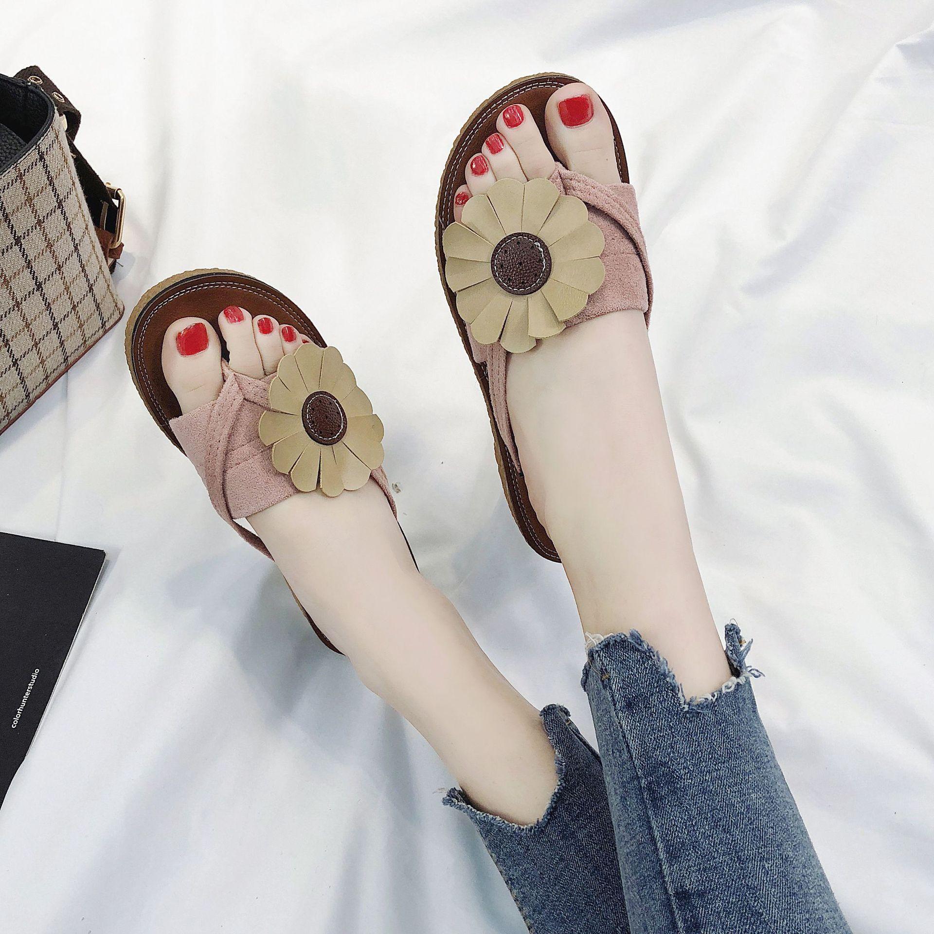 

Женские шлепанцы без шнуровки, гладиаторские сандалии на плоской подошве с кольцевым носком и ремешками, летние повседневные женские тапочки, удобные шлепанцы, пляжные шлепанцы на открытом воздухе 40 розовый